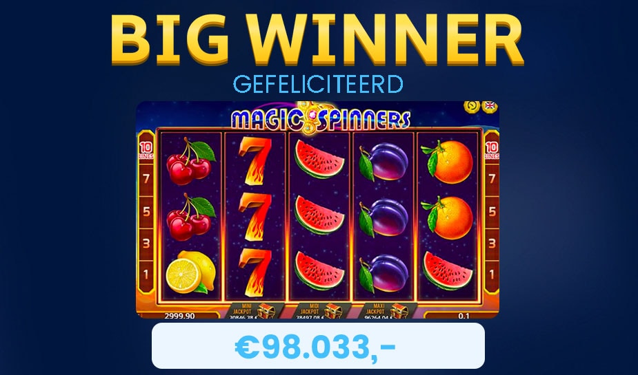 Big Win on the slot machine: Magic Spinners