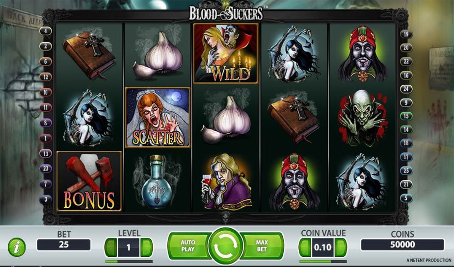 Blood suckers slot machine with best rtp and winning odds
