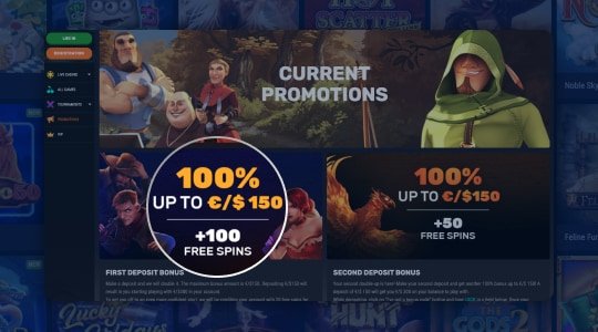 Collect the deposit bonus