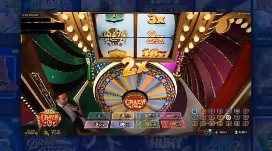 See where it lands the multiplier and wheel