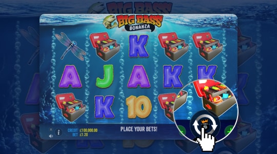 Press the spin button