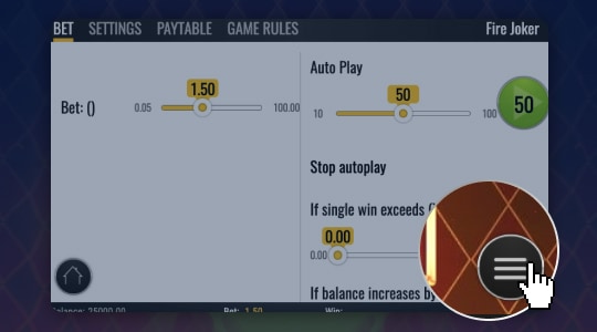 Choose the number of spins