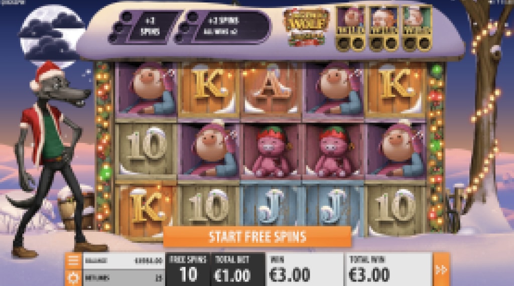 Bonus round big bass wolf christmas special slot