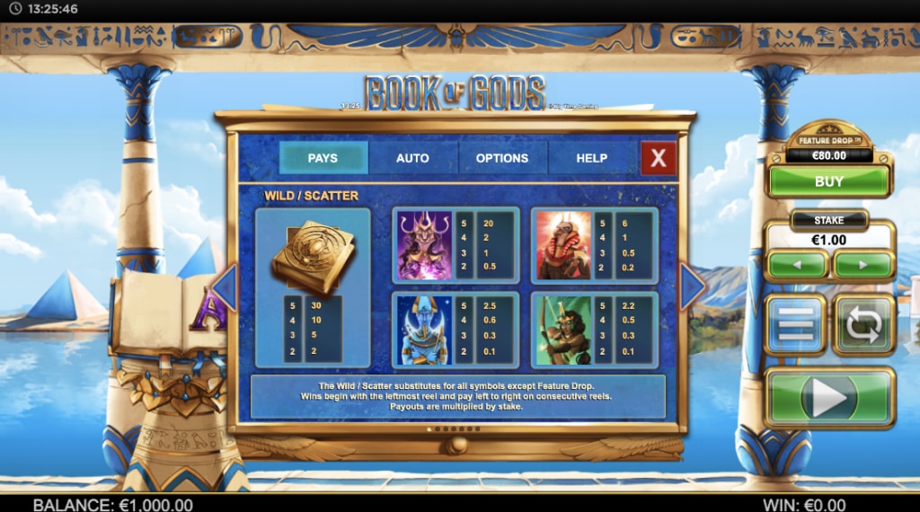 Symbols book Of gods slot