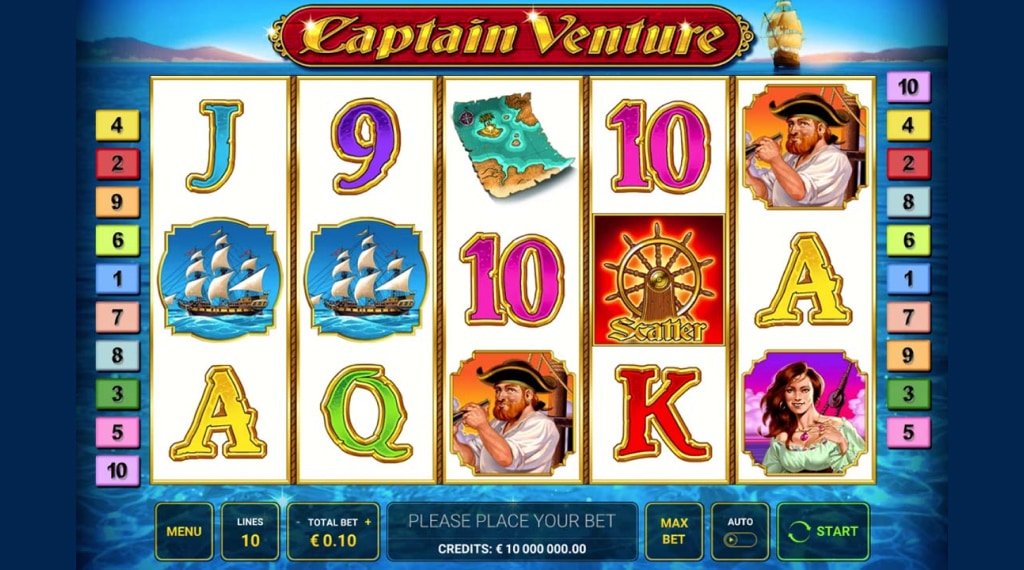 Appearance of captain venture slot