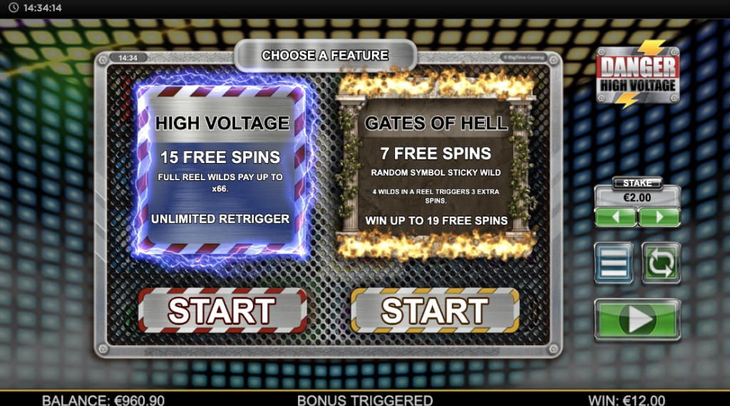 Bonus danger high voltage slot