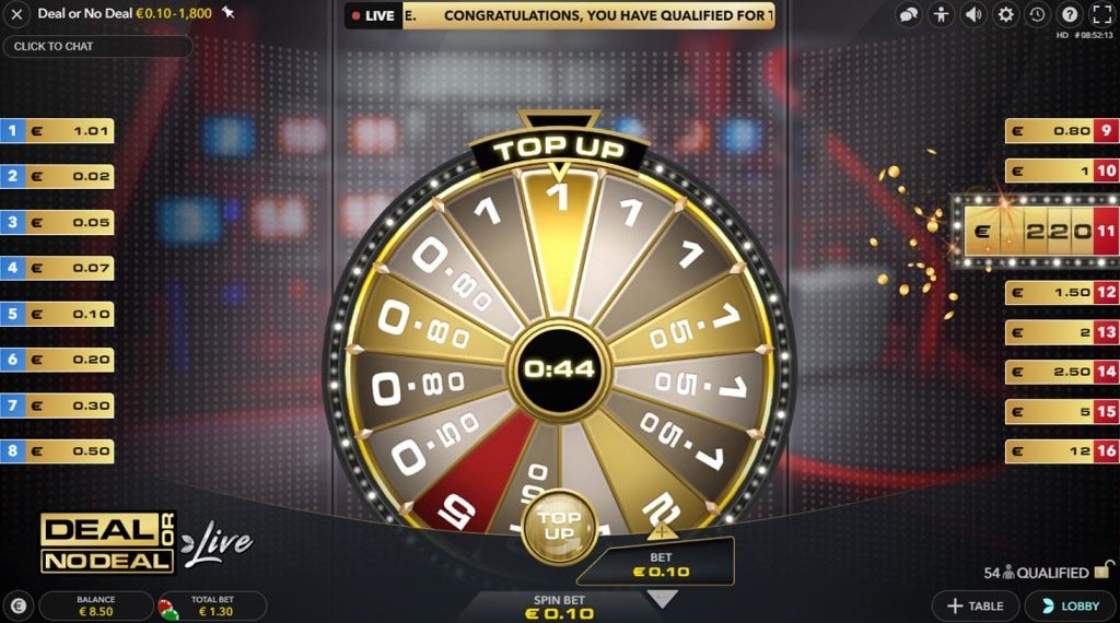 Qualifying for Deal or No Deal