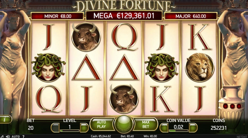 Rules of the game divine fortune slot