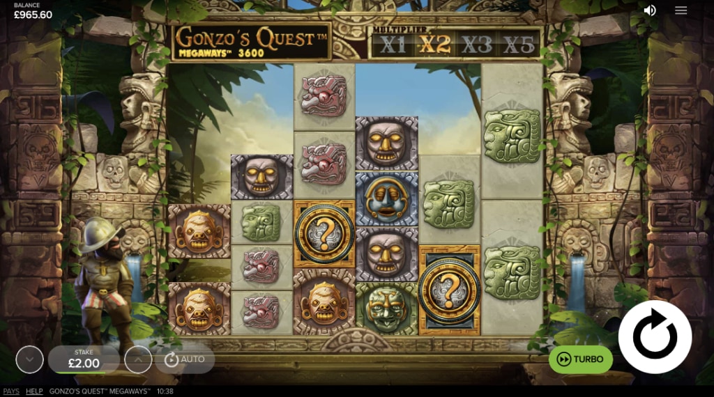 Symbols of Gonzo's Quest Megaways