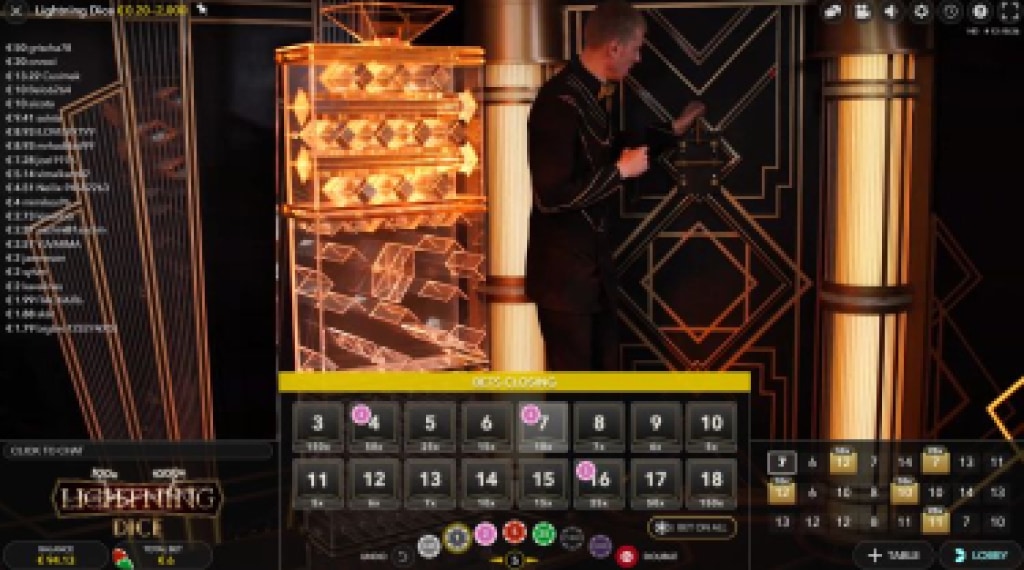 Rules of the game Lightning Dice