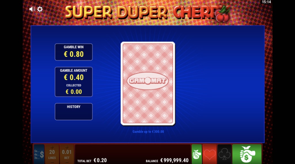 Winning combinations of Super Duper Cherry
