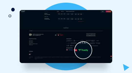 Selecting Trustly as your payment method