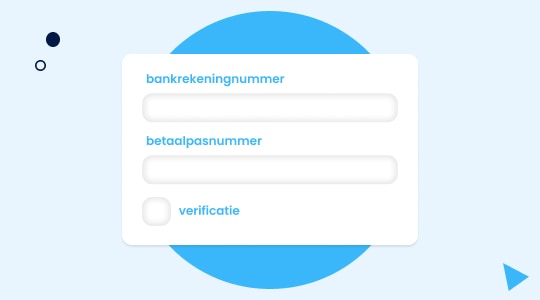 Fill in bank details