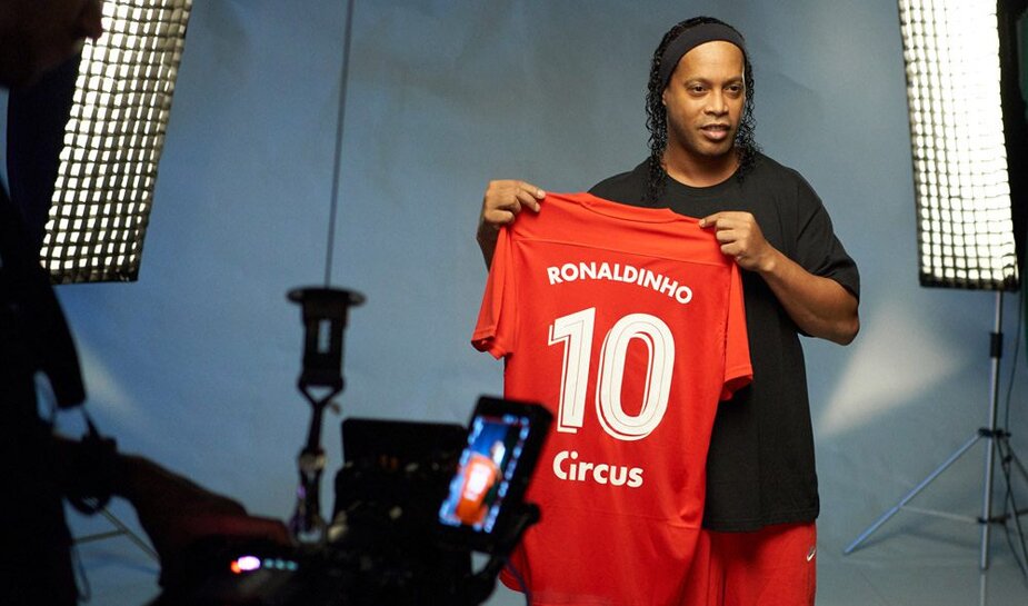 Ronaldinho will be in action during the ‘Circus Cup ' logo